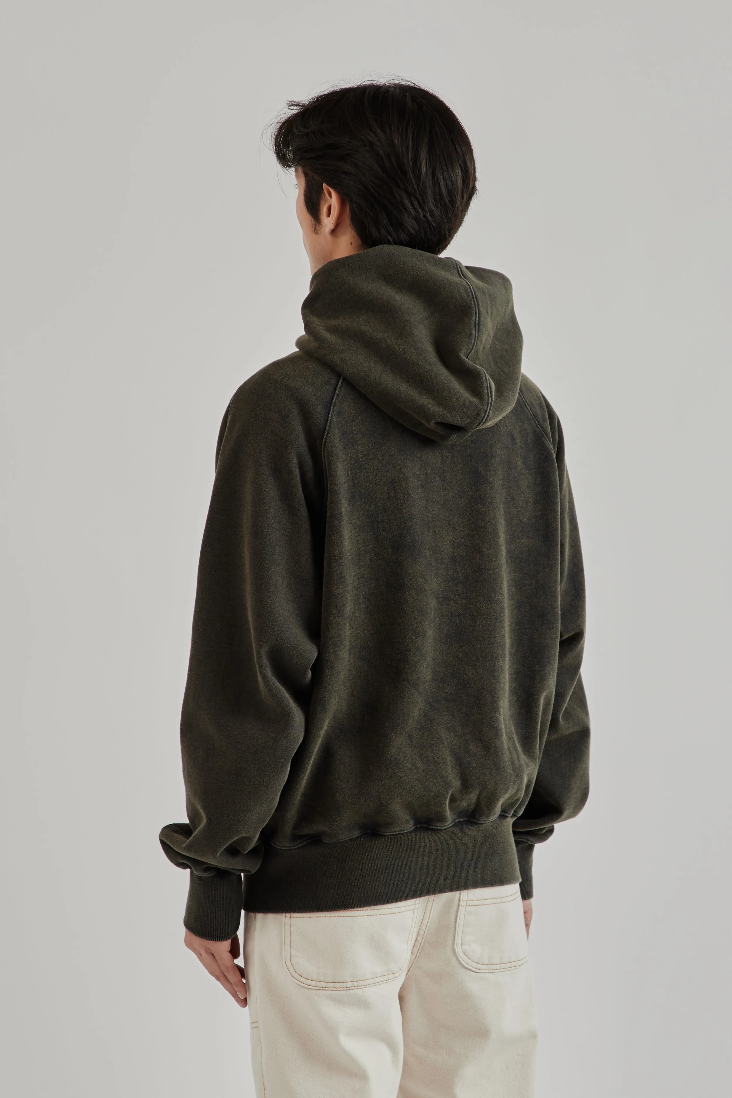 Vintage Dyeing Hood Zip Up Parka - Black/Brown sold by Wallace Mercantile product image thumbnail 4