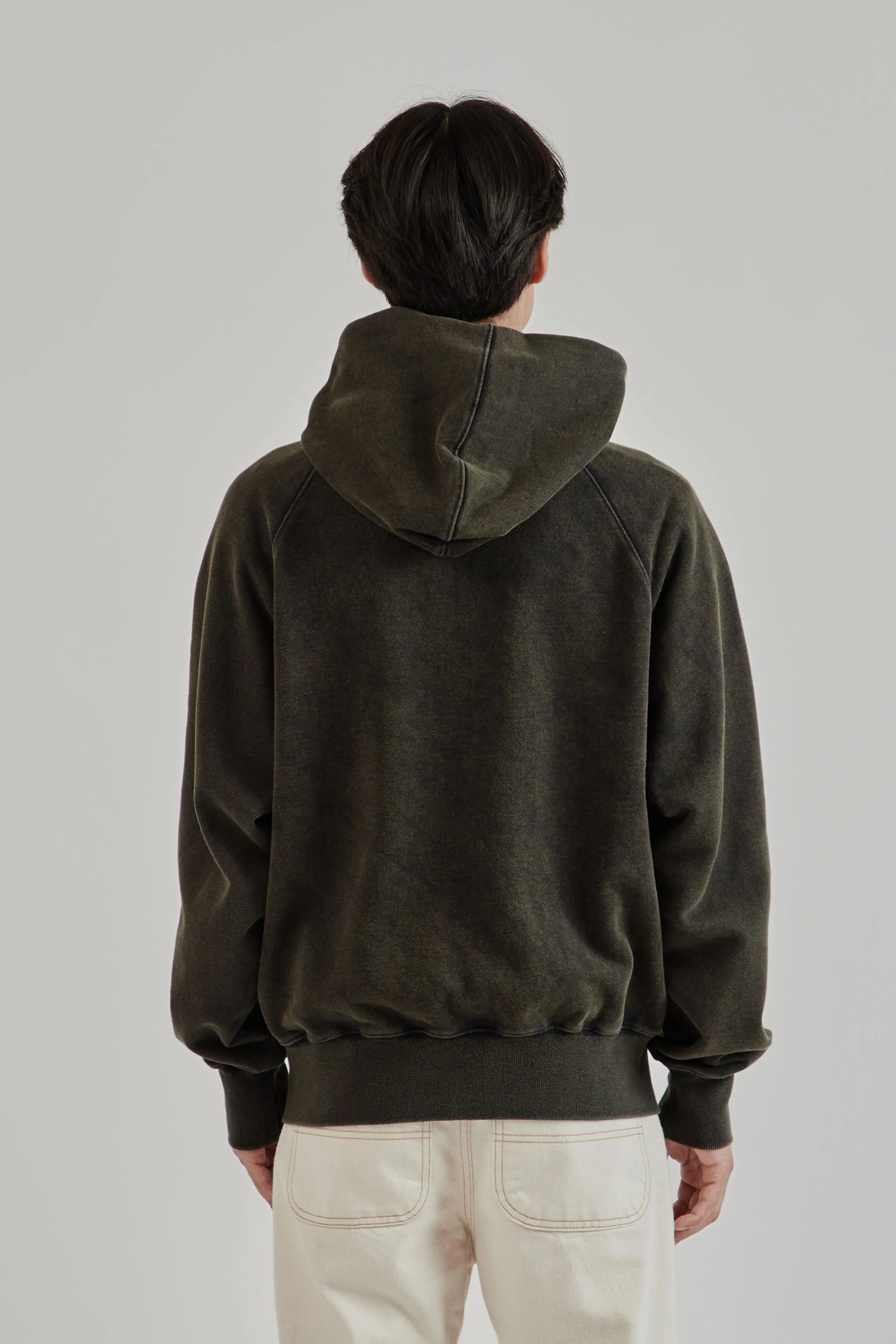 Vintage Dyeing Hood Zip Up Parka - Black/Brown sold by Wallace Mercantile product image thumbnail 5