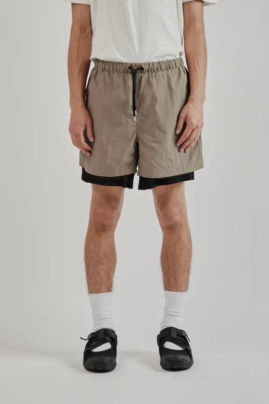 Mondrian Light Shorts - Mud sold by Wallace Mercantile