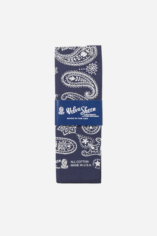 Bandana Paisley - Navy sold by Wallace Mercantile