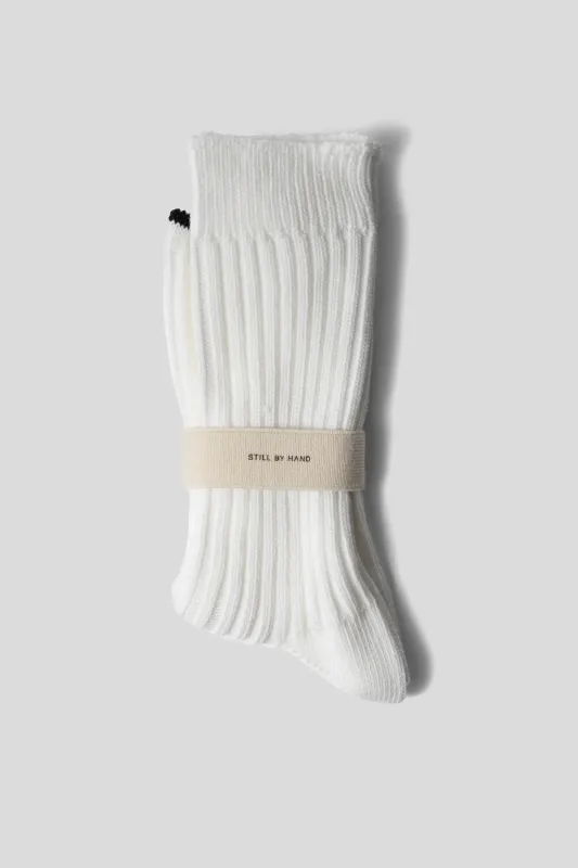 BMP Cotton Socks - White made by STILL BY HAND