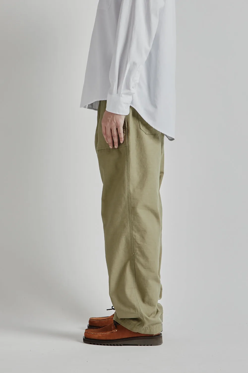 Back Satin Fatigue Pants - Khaki Beige sold by Wallace Mercantile product image thumbnail 4