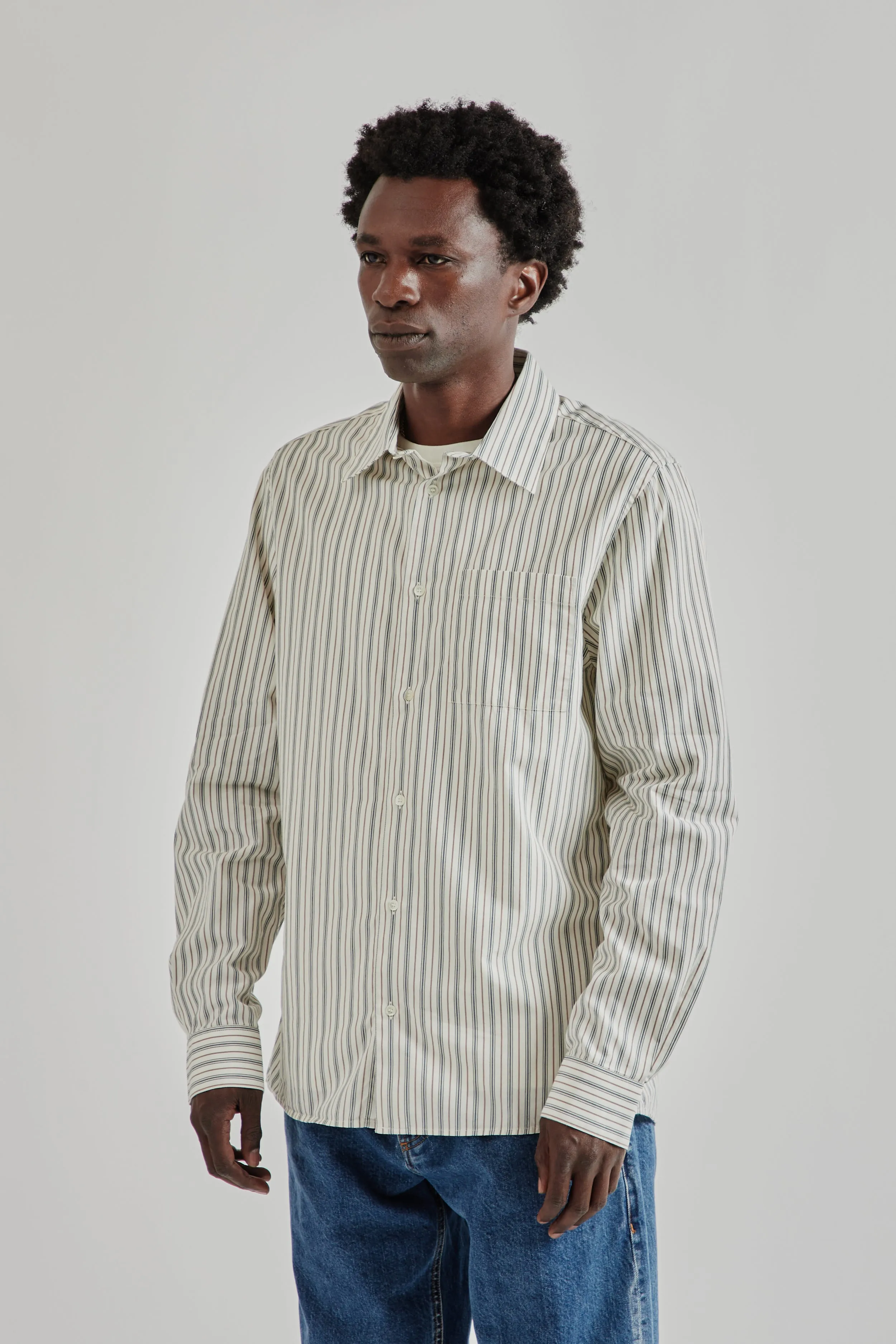 Another Shirt 3.0 - Small Green Stripe sold by Wallace Mercantile product image thumbnail 4