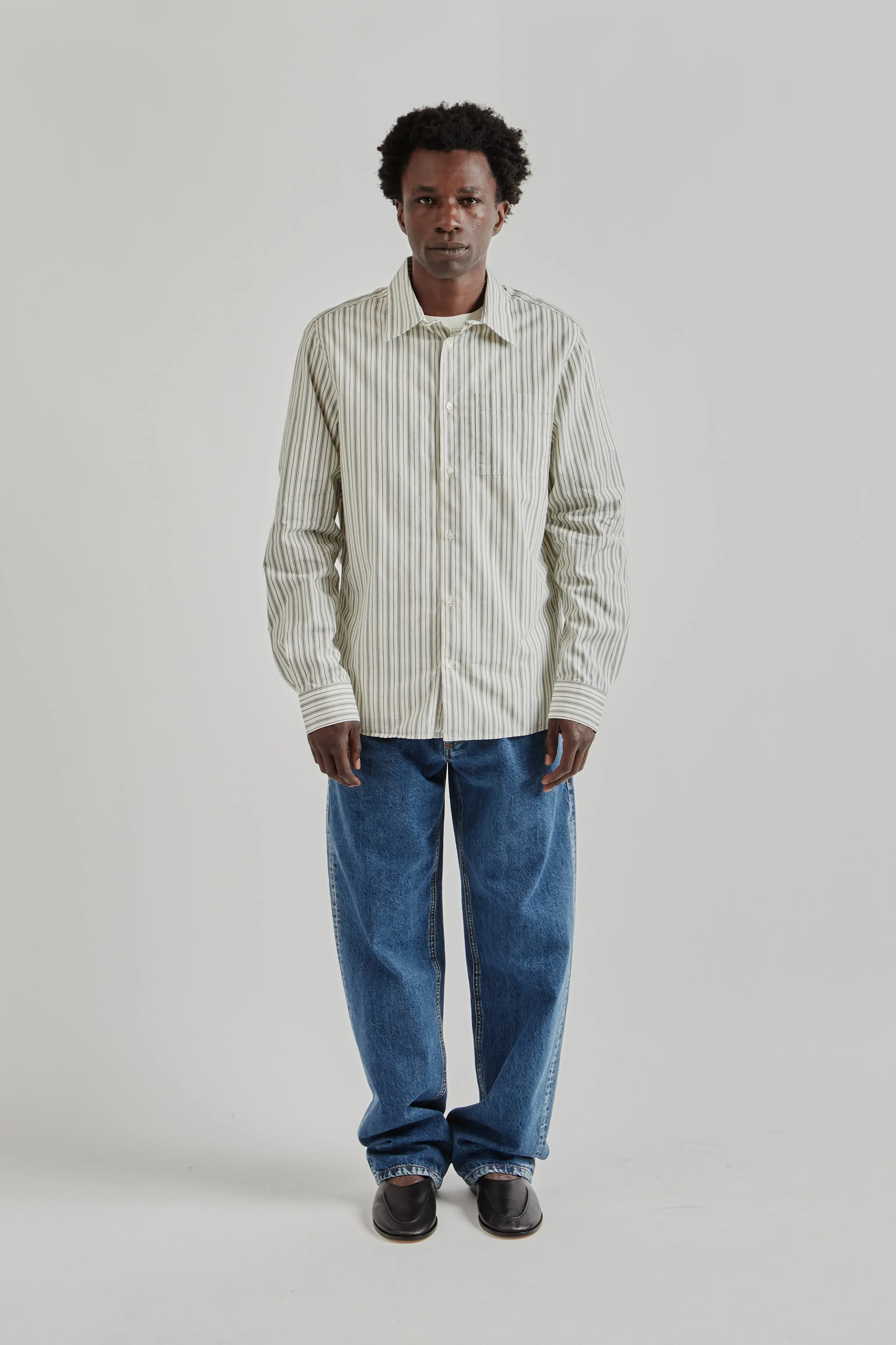 Another Shirt 3.0 - Small Green Stripe sold by Wallace Mercantile product image thumbnail 3