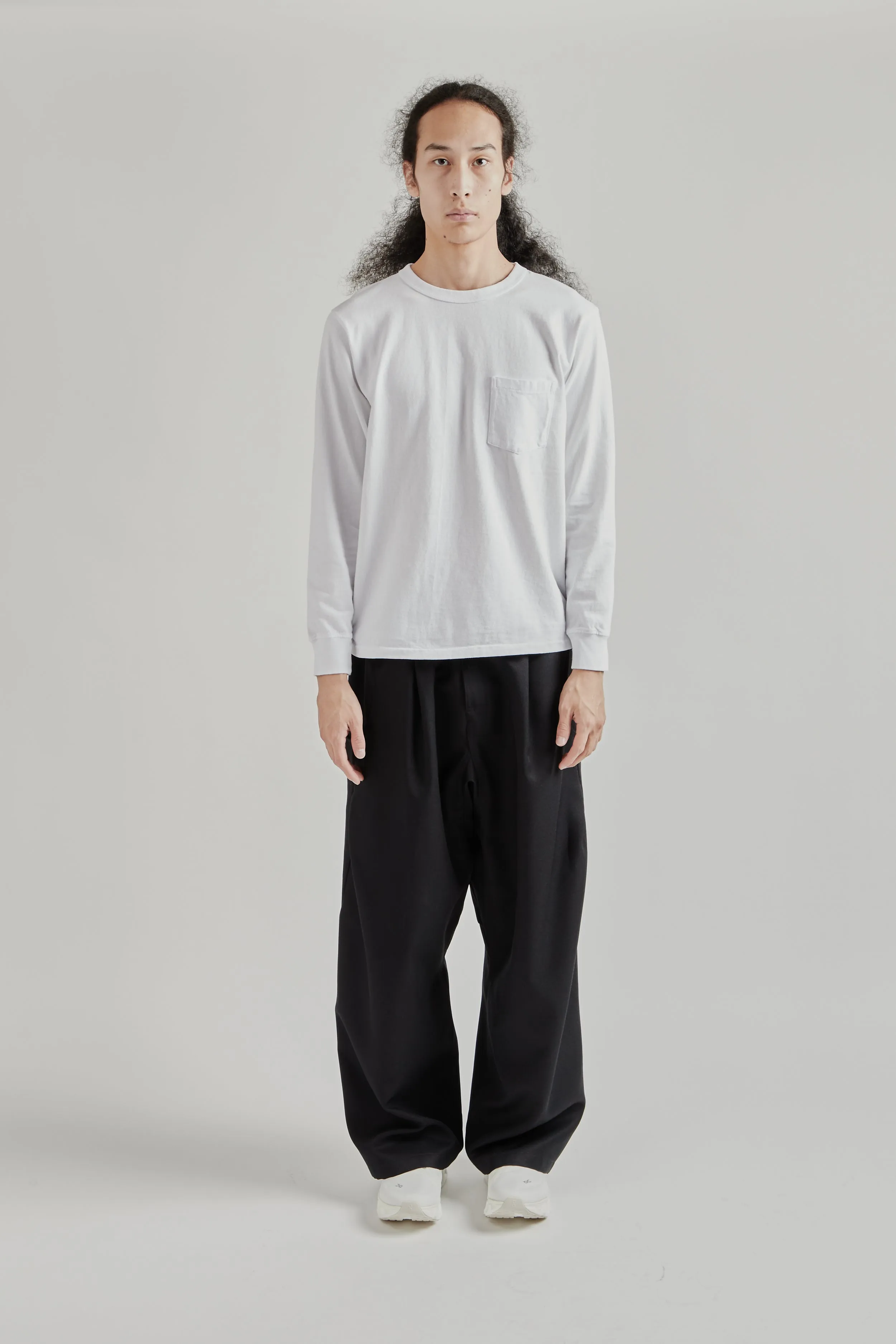 Pigment Long Sleeve Pocket Tee - White sold by Wallace Mercantile product image thumbnail 3