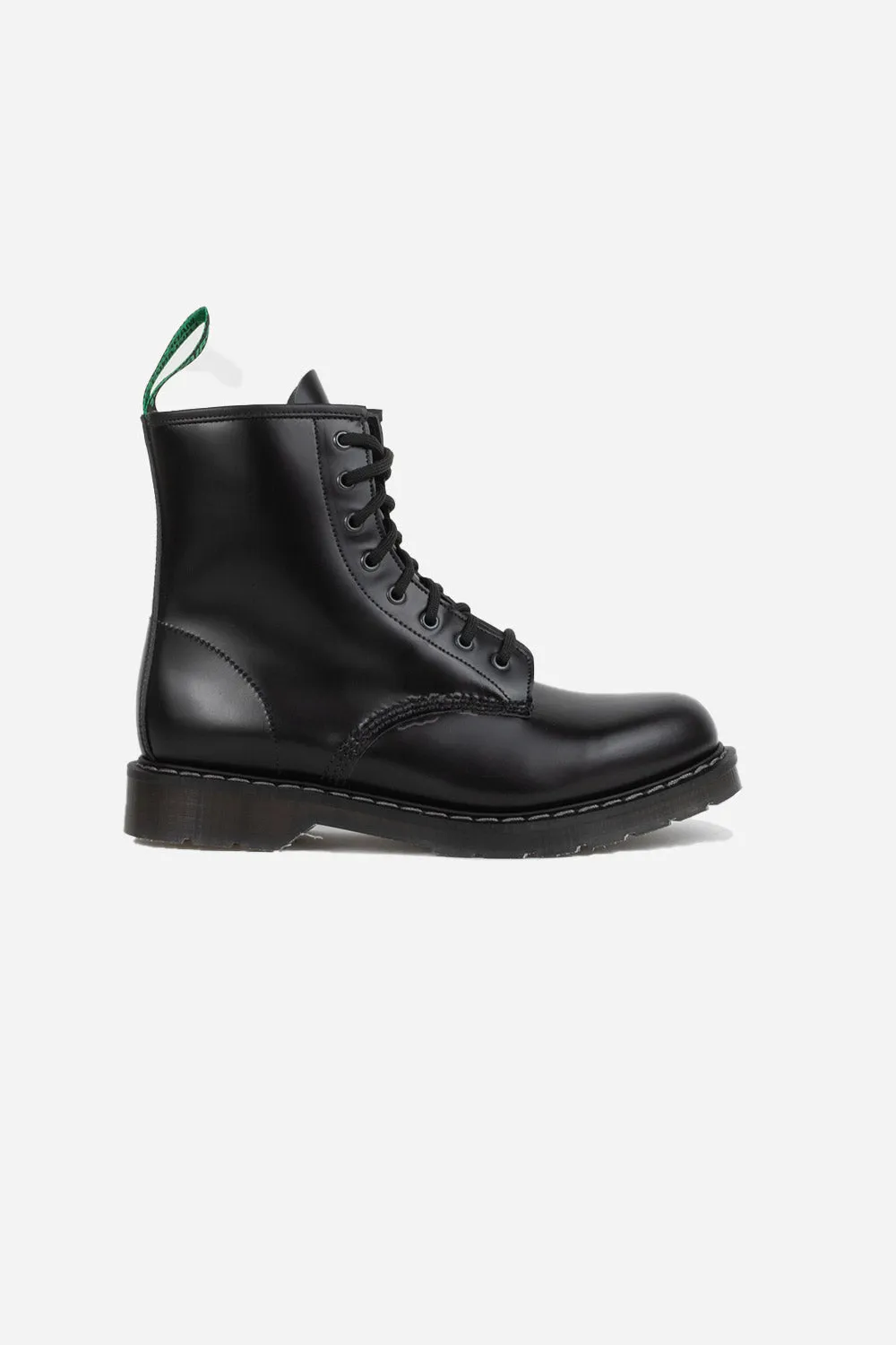 8 Eye Derby Boot - Black Hi-Shine sold by Wallace Mercantile