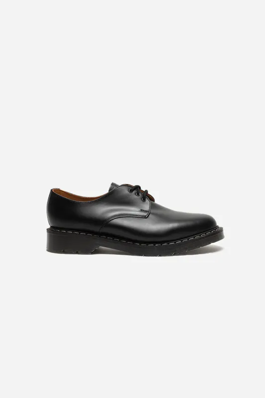 3 Eye Gibson Shoe - Black Hi-Shine made by Wallace Mercantile