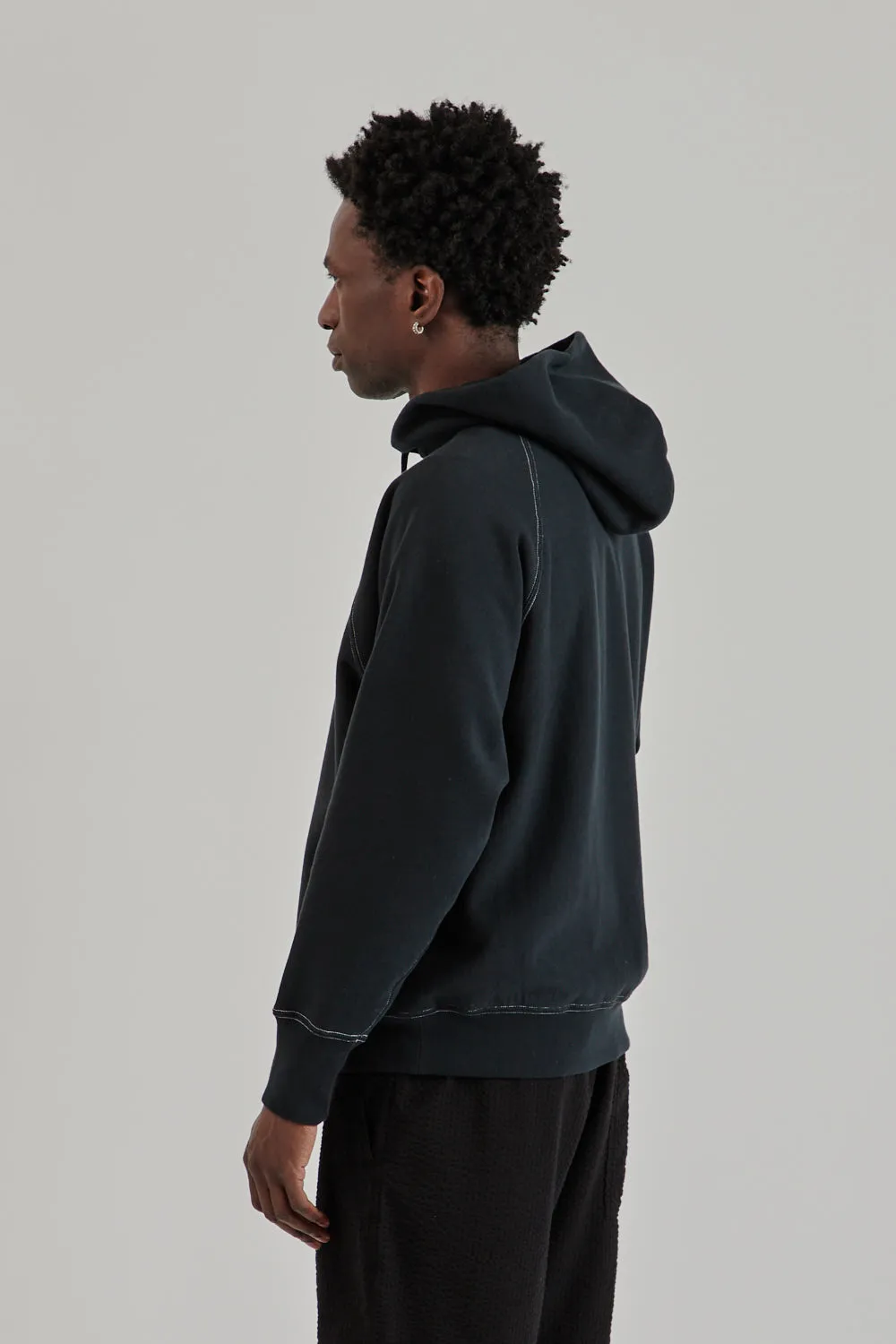 Jumberca Urake Zipup Hoodie - Black/White Stich sold by Wallace Mercantile product image thumbnail 5