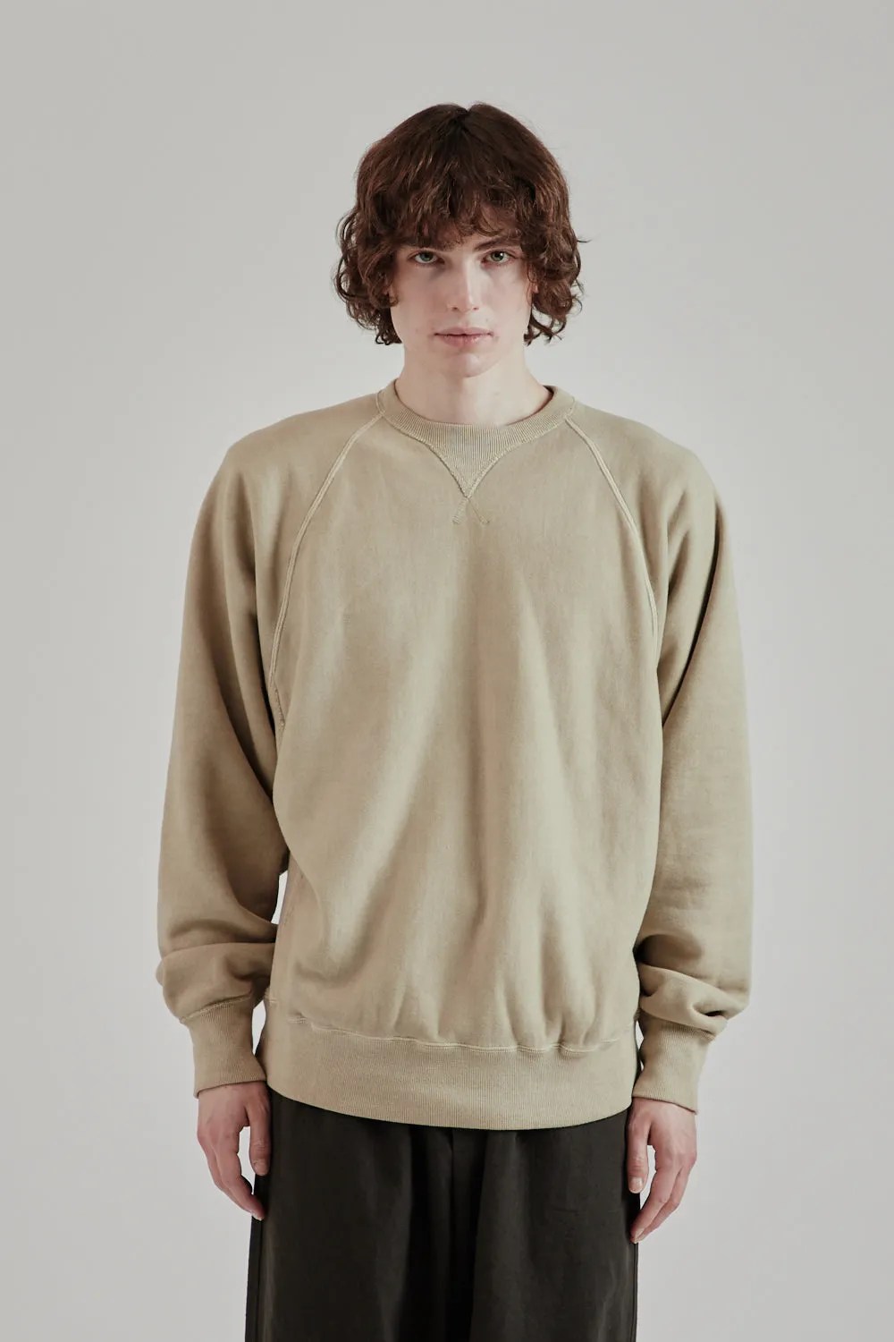 Pigment Dye Sweater - Smoke White sold by Wallace Mercantile