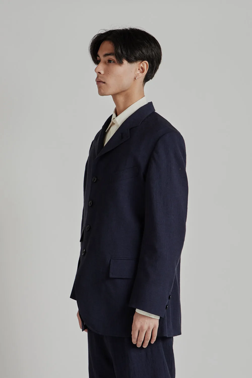 Sack Coat - Navy sold by Wallace Mercantile product image thumbnail 4