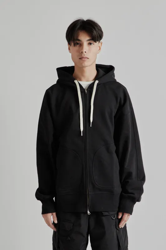 OG Heavyweight Hood Zip-up Parka - Black sold by Wallace Mercantile