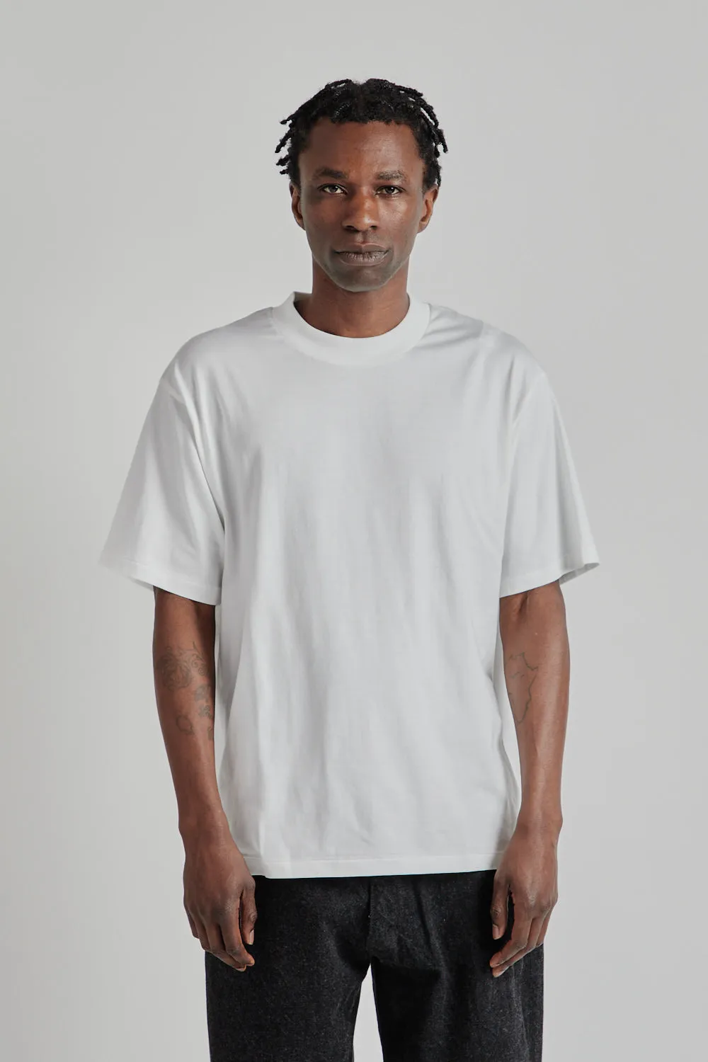 Suvin Plating S/S Tee - White sold by Wallace Mercantile