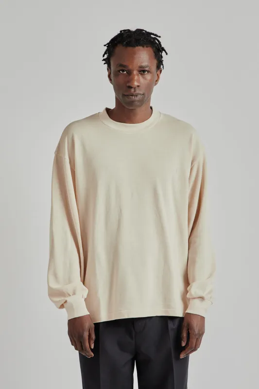 Suvin Plating L/S Tee - Sand Pink sold by Wallace Mercantile