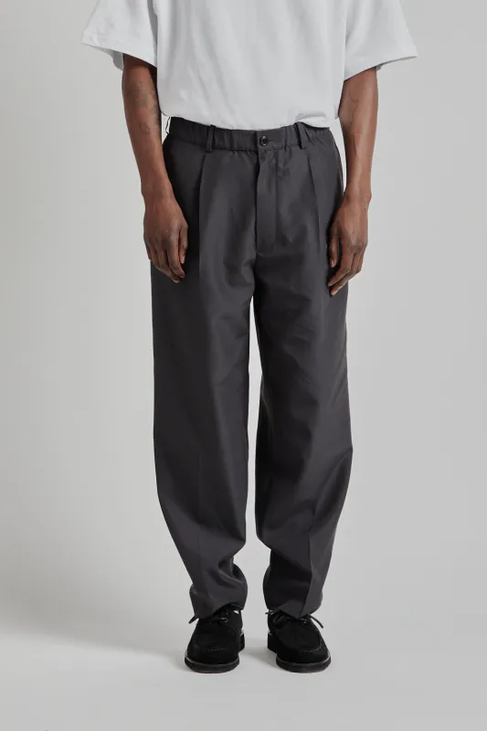 Paper x Polyester One Tuck Pants - Black sold by Wallace Mercantile