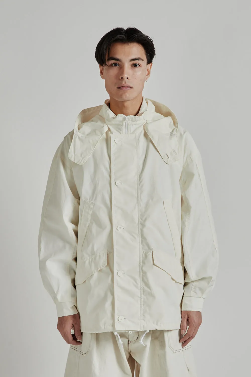 Hoodie Jacket - Off White x White sold by Wallace Mercantile