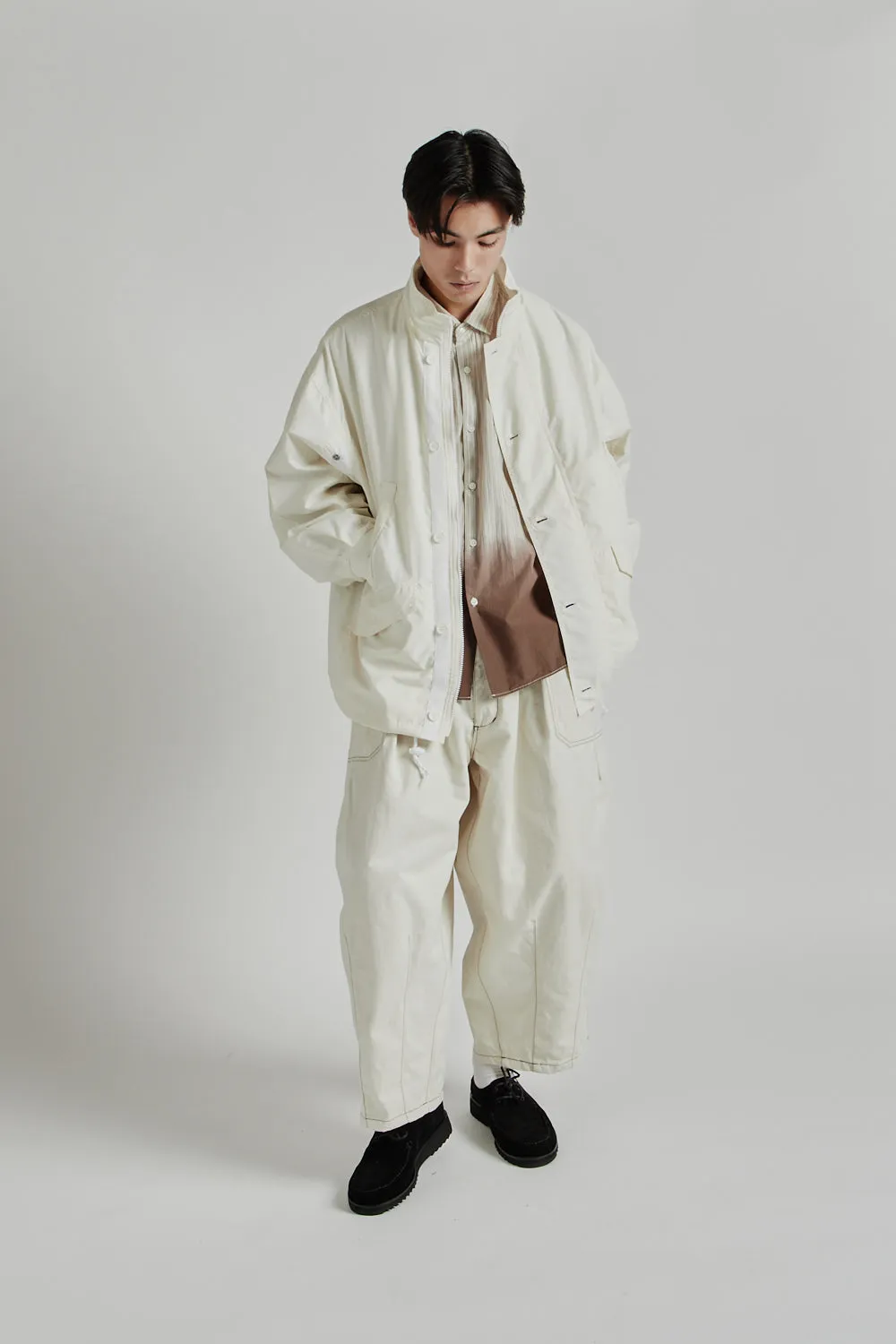 Hoodie Jacket - Off White x White sold by Wallace Mercantile product image thumbnail 2