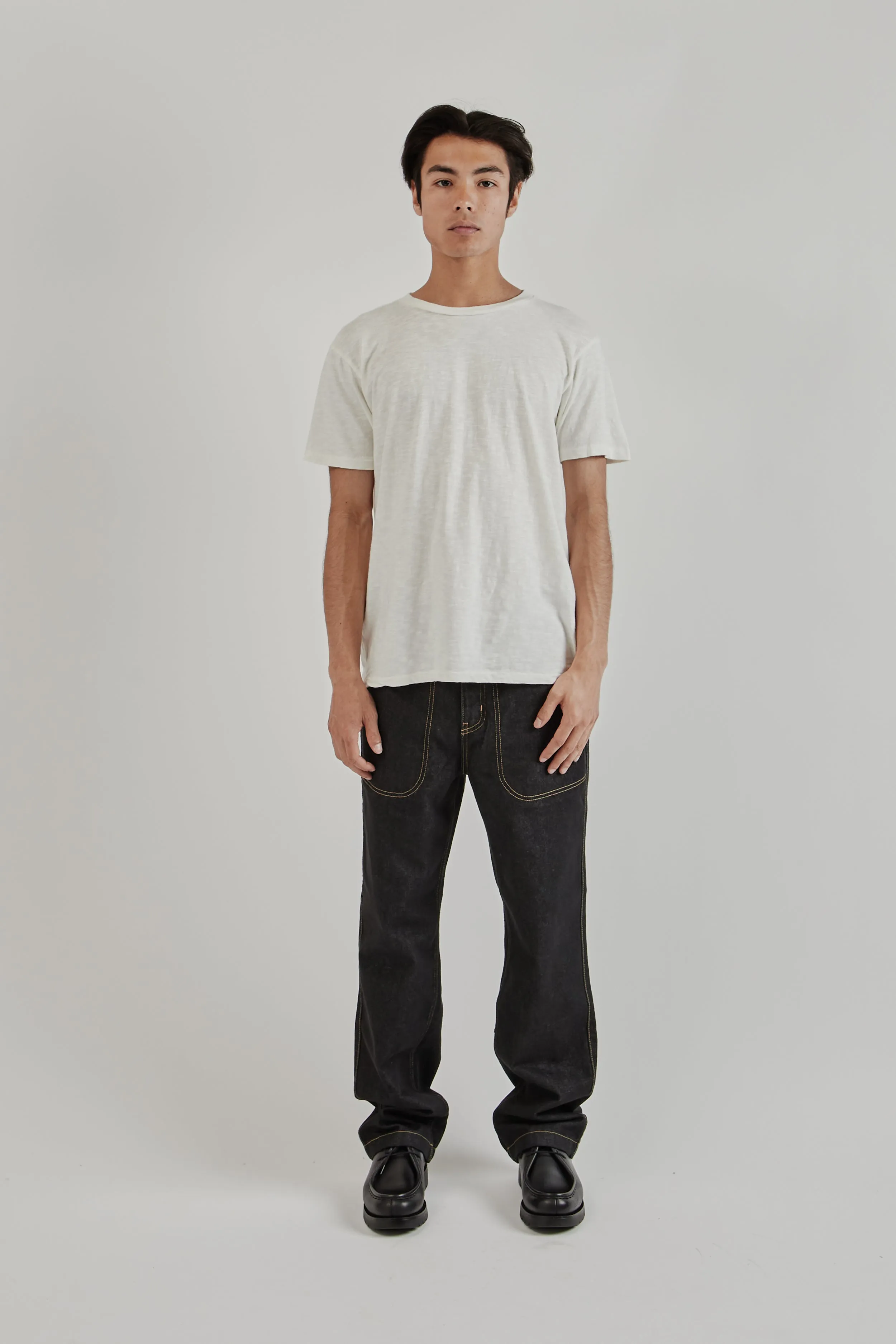 Rolled Regular Short Sleeve Tee - White sold by Wallace Mercantile product image thumbnail 3
