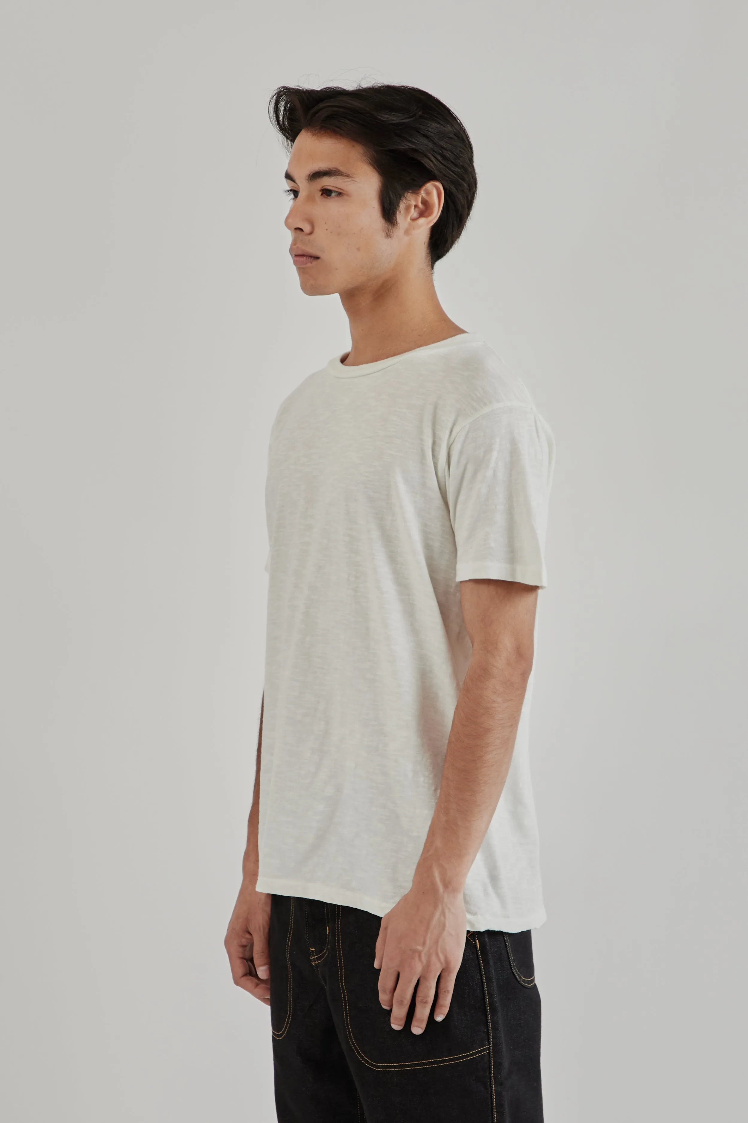 Rolled Regular Short Sleeve Tee - White sold by Wallace Mercantile product image thumbnail 4
