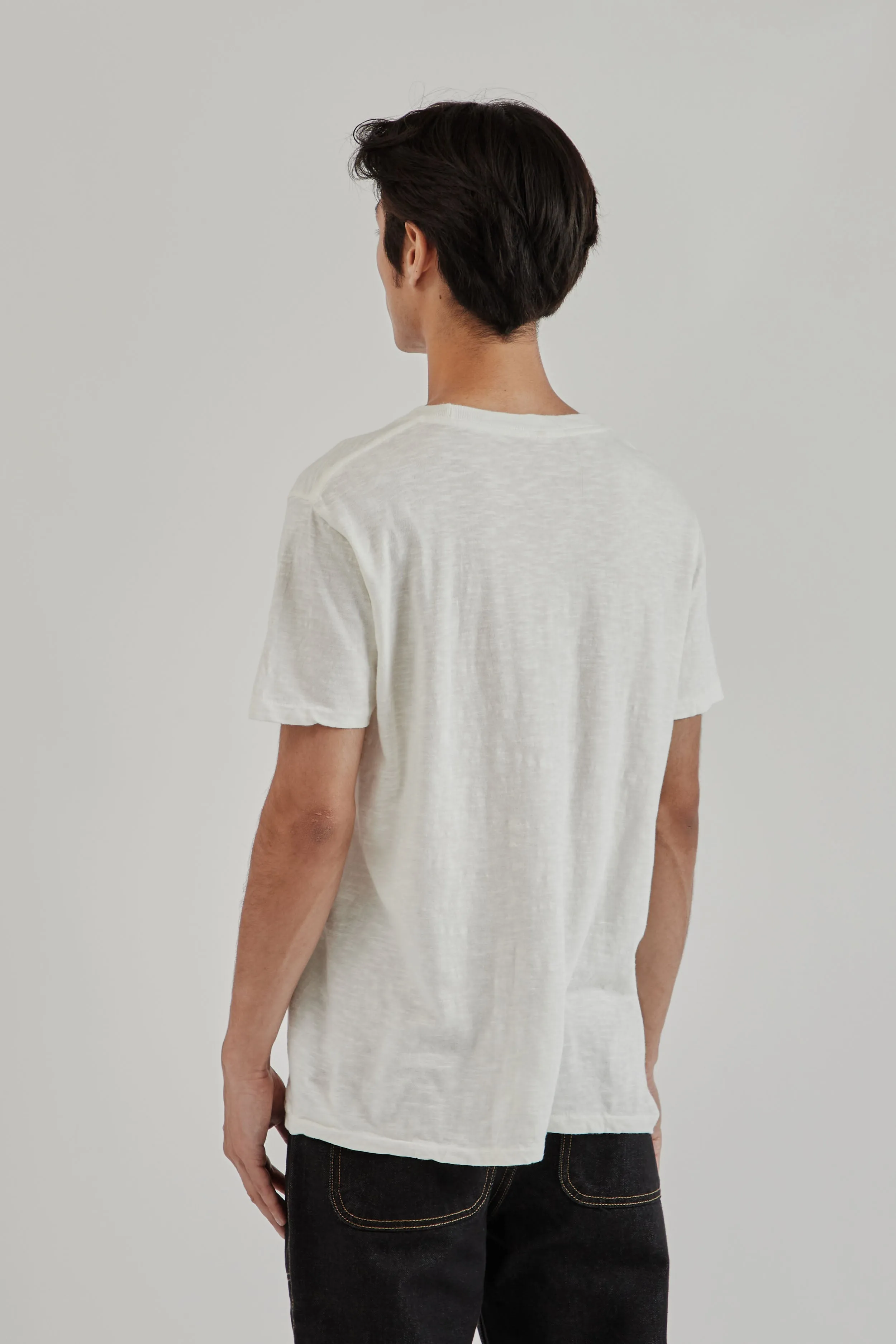 Rolled Regular Short Sleeve Tee - White sold by Wallace Mercantile product image thumbnail 5