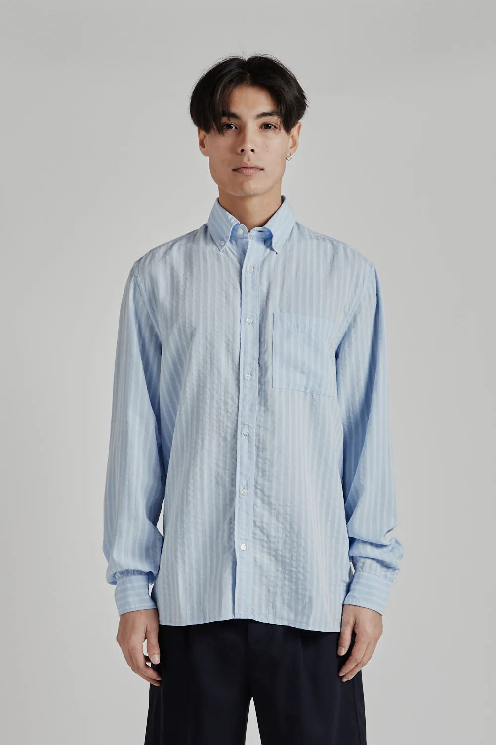 Another Shirt 1.0 - Sky Bue Stripe sold by Wallace Mercantile