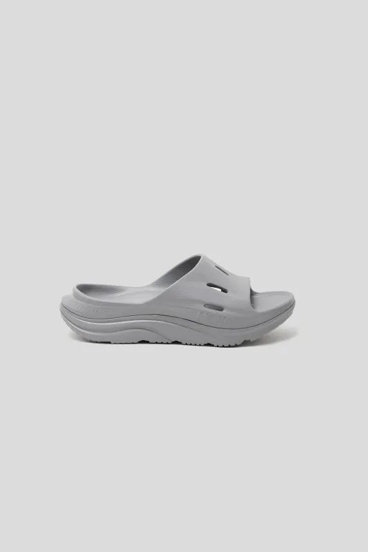All Gender Ora Recovery Slide 3 - Grey/Grey made by Hoka