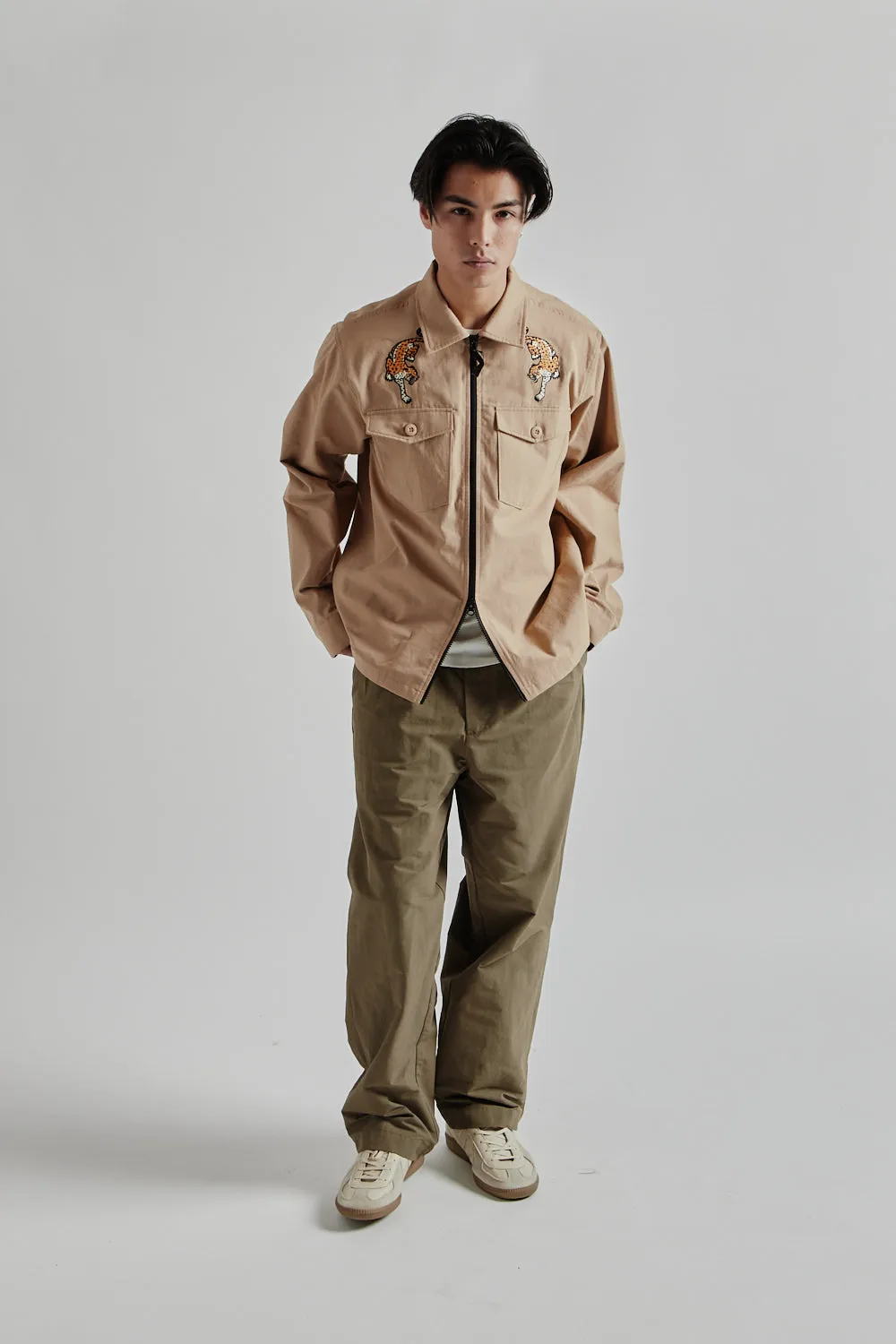 Double Pleated Pants 60/40 Cloth - Dusty Khaki sold by Wallace Mercantile product image thumbnail 2