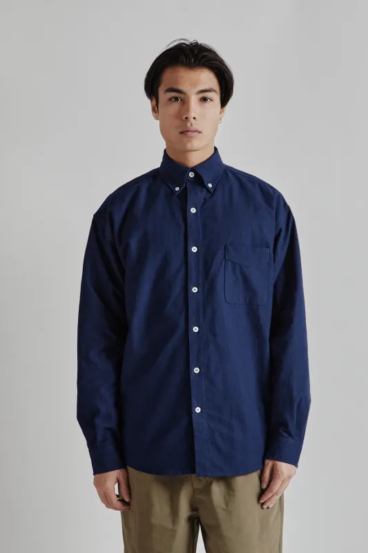 OCBD - Midnight Navy sold by Wallace Mercantile