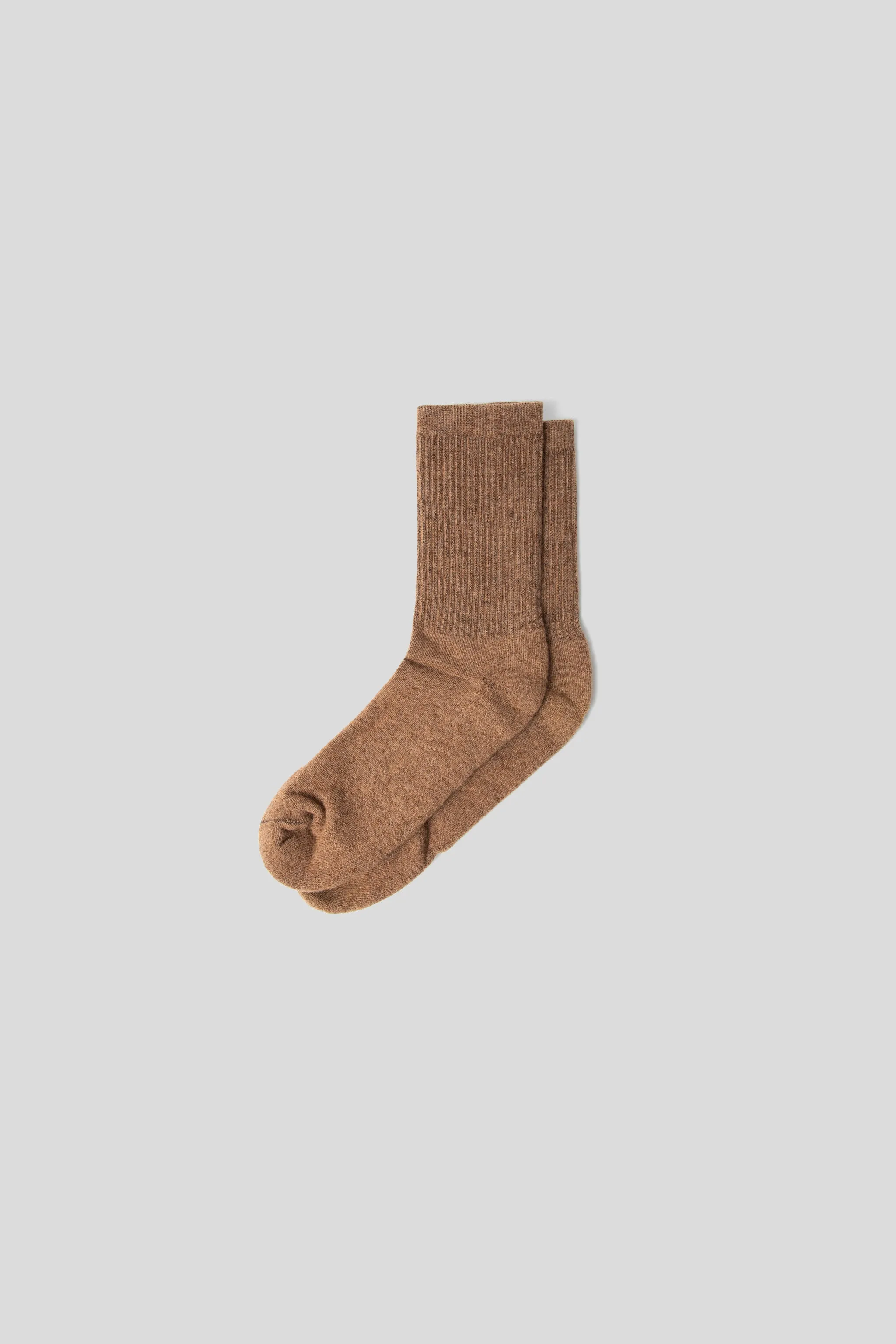 Supermerino Crew Socks - Brown sold by Wallace Mercantile