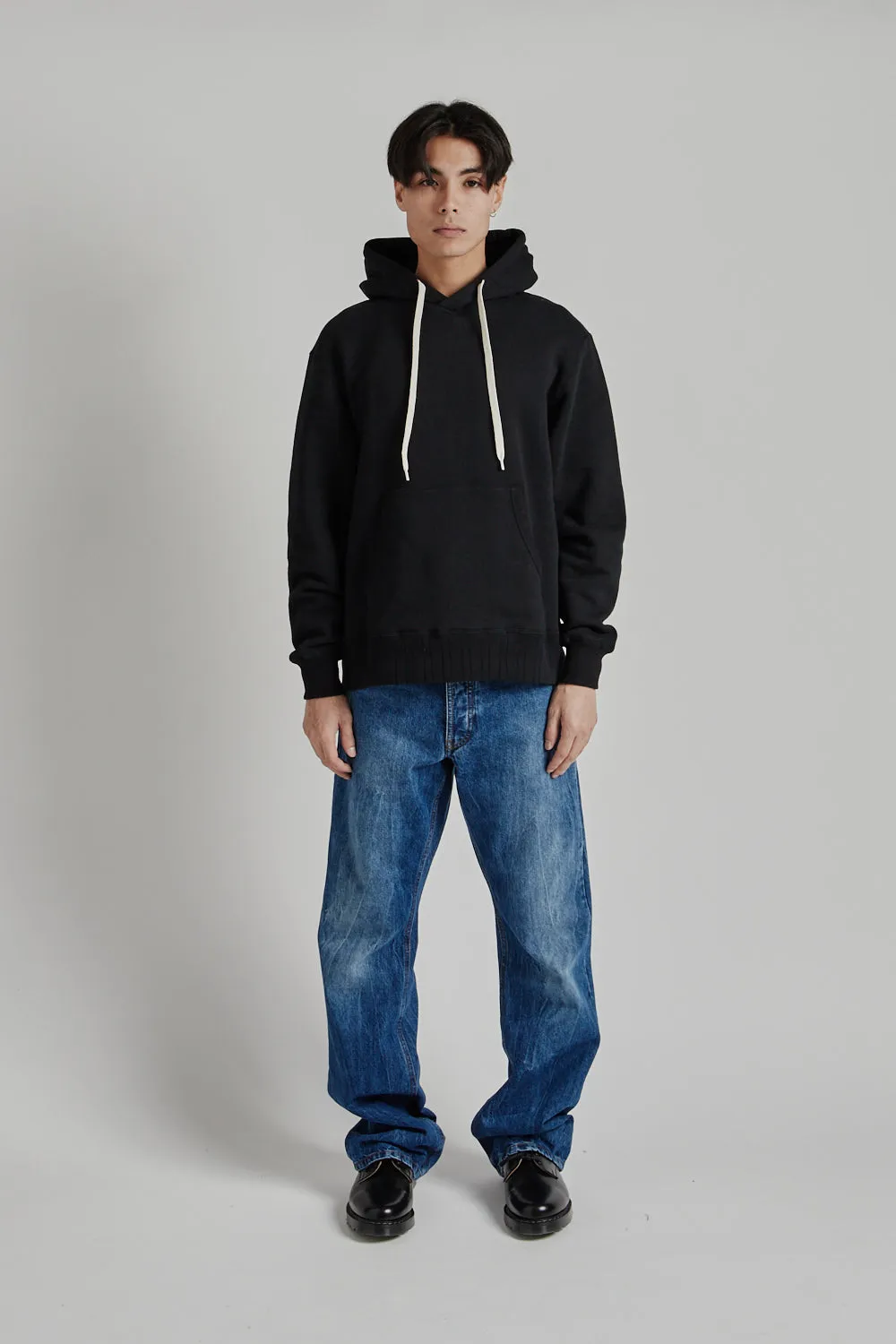 Loopwheeler Pullover Hoodie - Black sold by Wallace Mercantile product image thumbnail 3
