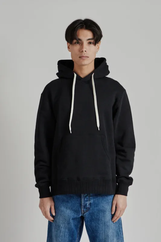 Loopwheeler Pullover Hoodie - Black made by Velva Sheen