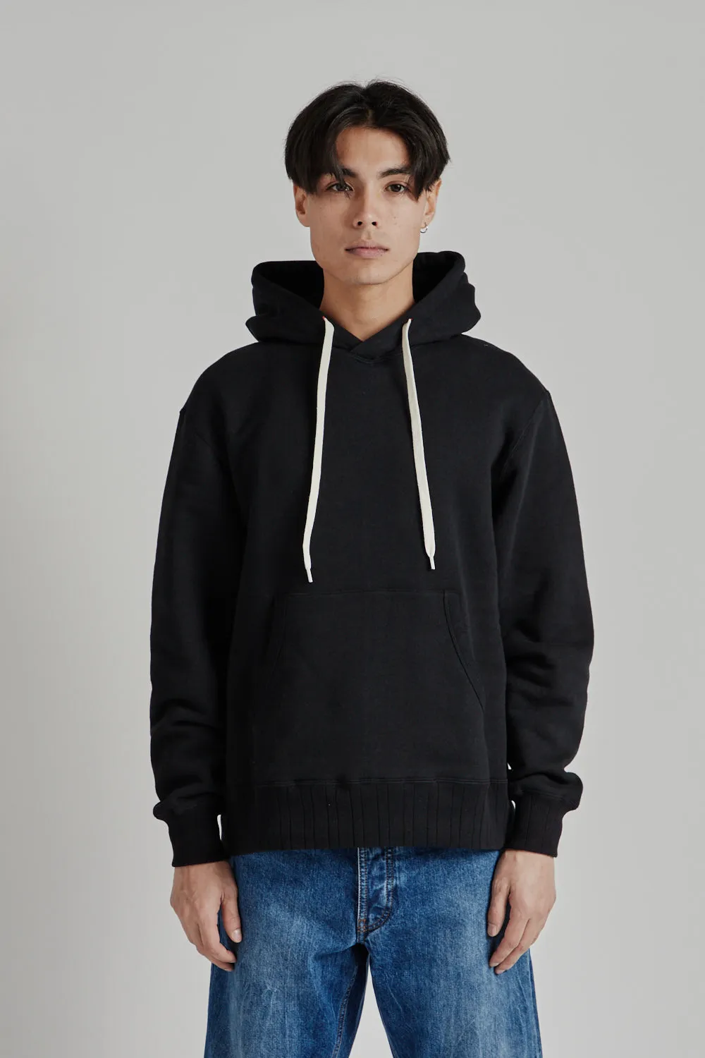 Loopwheeler Pullover Hoodie - Black sold by Wallace Mercantile