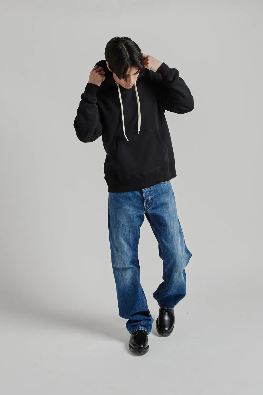 Loopwheeler Pullover Hoodie - Black sold by Wallace Mercantile product image thumbnail 2