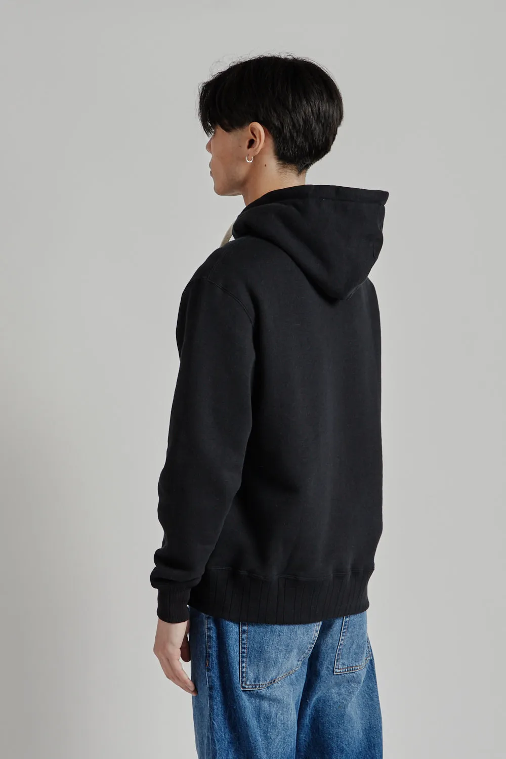 Loopwheeler Pullover Hoodie - Black sold by Wallace Mercantile product image thumbnail 5