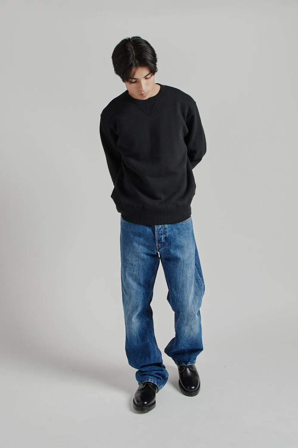Loopwheeler Crew Sweat - Black sold by Wallace Mercantile product image thumbnail 2