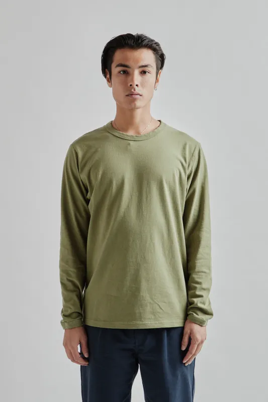 L/S Lead-off T-Shirt - Olive made by Jackman