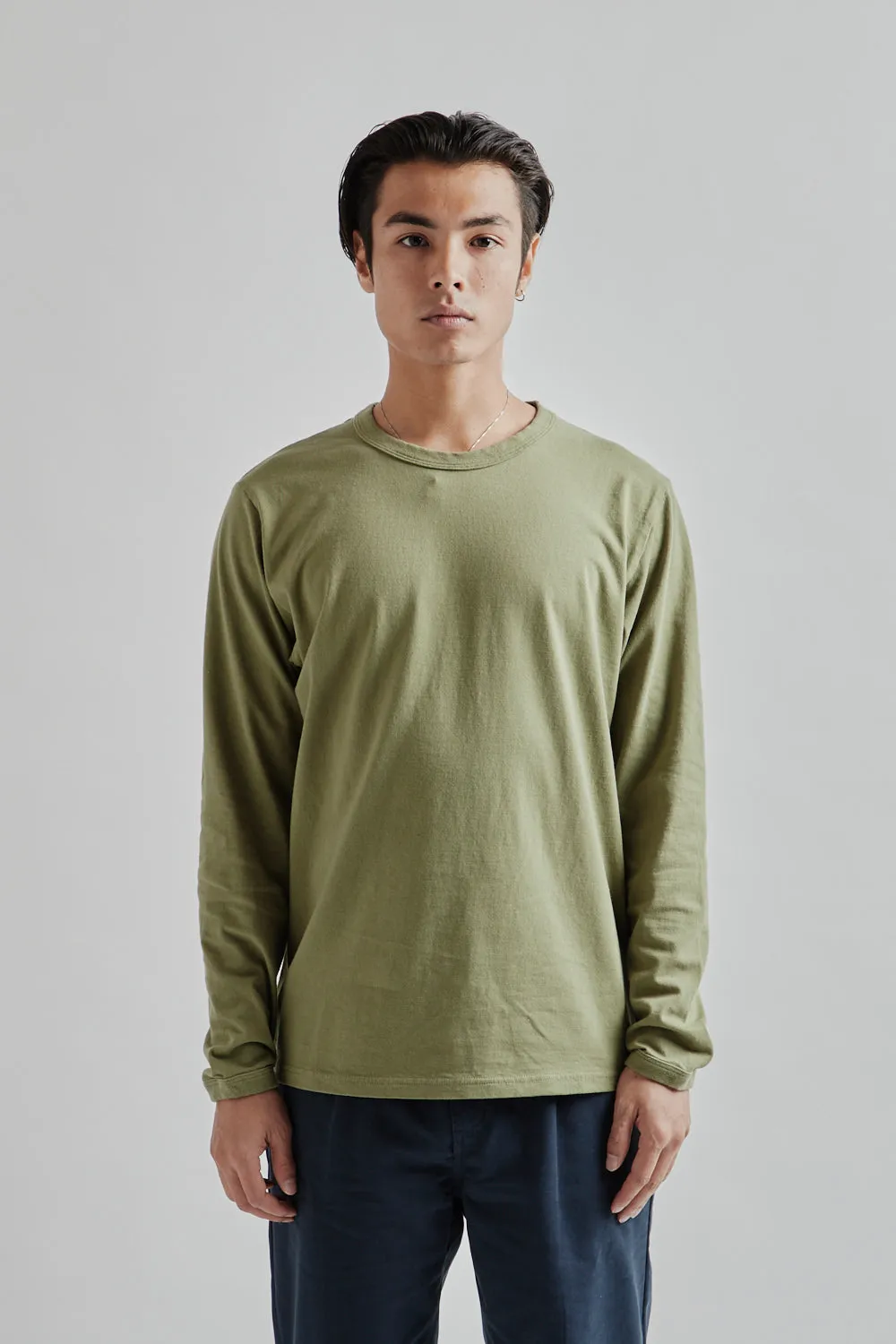 L/S Lead-off T-Shirt - Olive sold by Wallace Mercantile