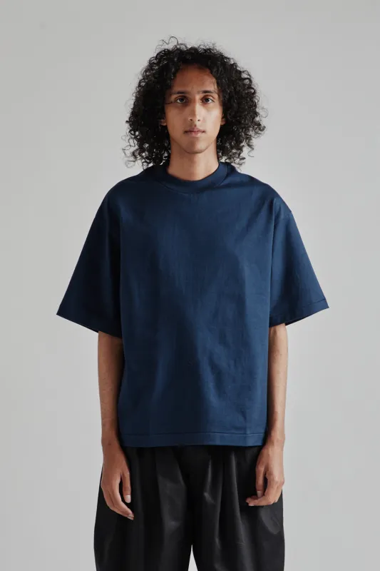 Suvin Supima Tube Half Sleeve Tee Heavy - Steel Navy sold by Wallace Mercantile