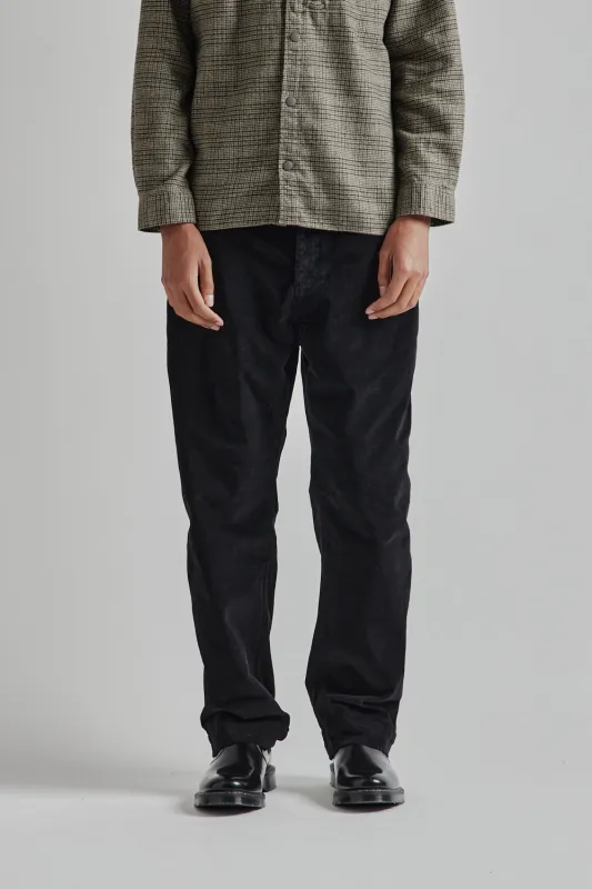 Aberlour Pant - Ink Black Cotton Moleskin sold by Wallace Mercantile