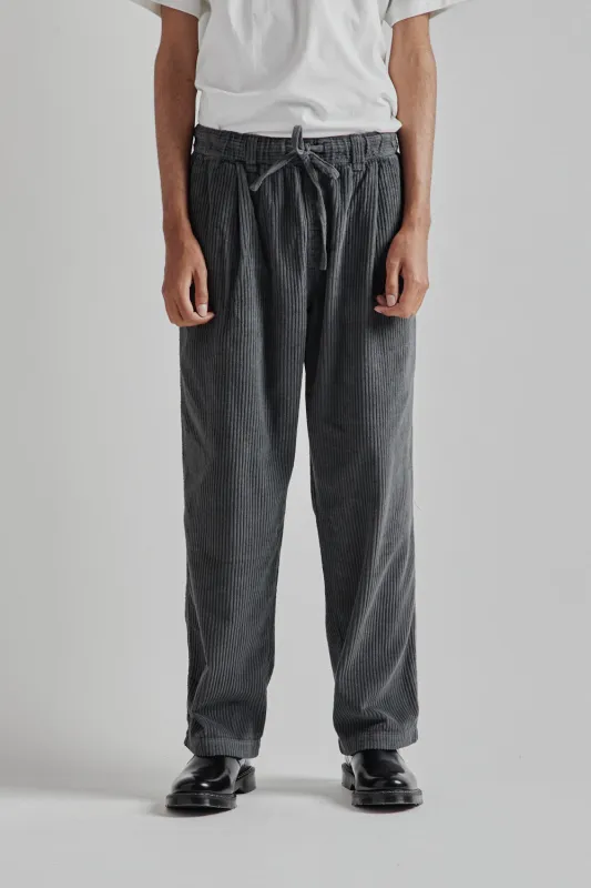 Doune Pant - Charcoal Jumbo Cord sold by Wallace Mercantile