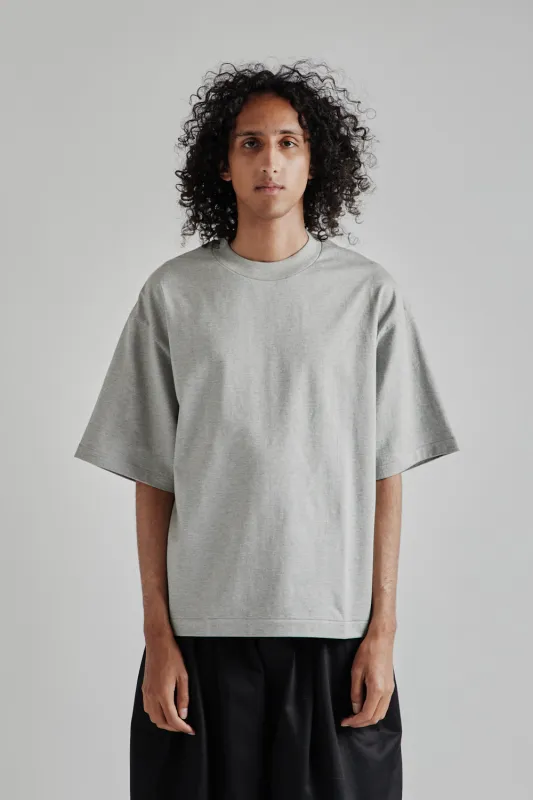 Suvin Supima Tube Half Sleeve Tee Heavy - Feather Grey made by Kaptain Sunshine