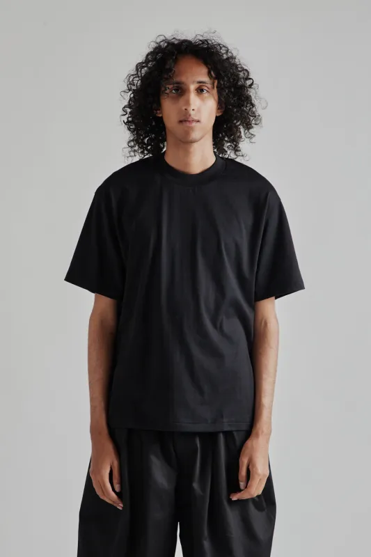 Suvin Supima Tube Tee Light - Black sold by Wallace Mercantile