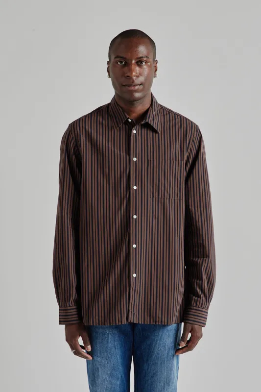 Another Shirt 3.0 - Brown/Black Stripe sold by Wallace Mercantile