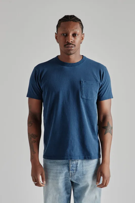 Pigment Dyed Pocket Tee - Navy sold by Wallace Mercantile
