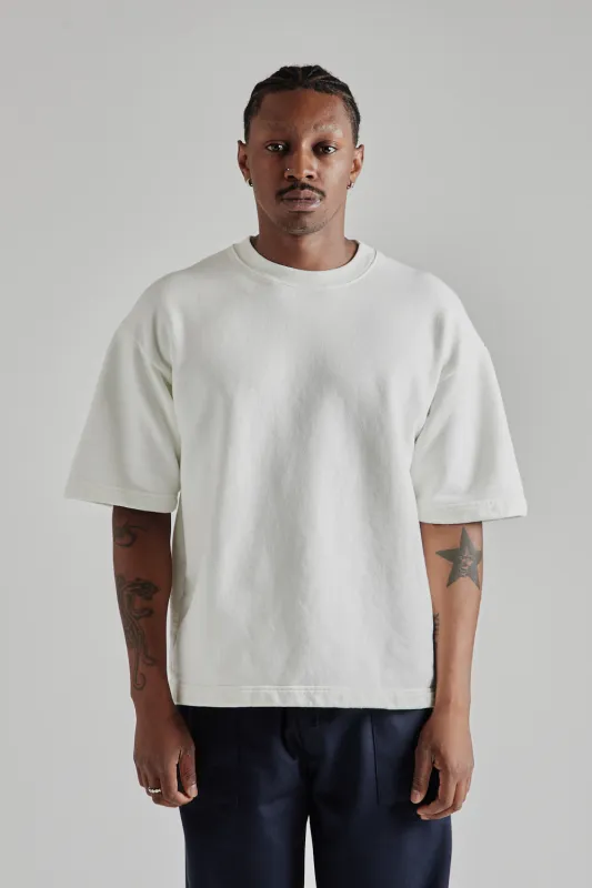 8oz Pigment Dyed Crewneck Big Tee - White sold by Wallace Mercantile
