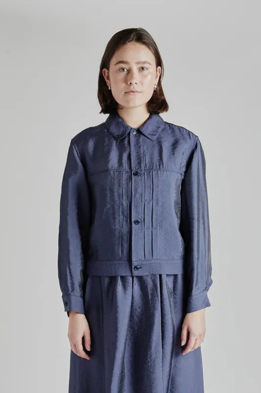 Ny/R Short Jacket - Dark Purple Navy sold by Wallace Mercantile