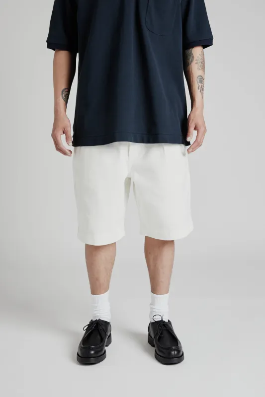 Pleated Shorts - White sold by Wallace Mercantile
