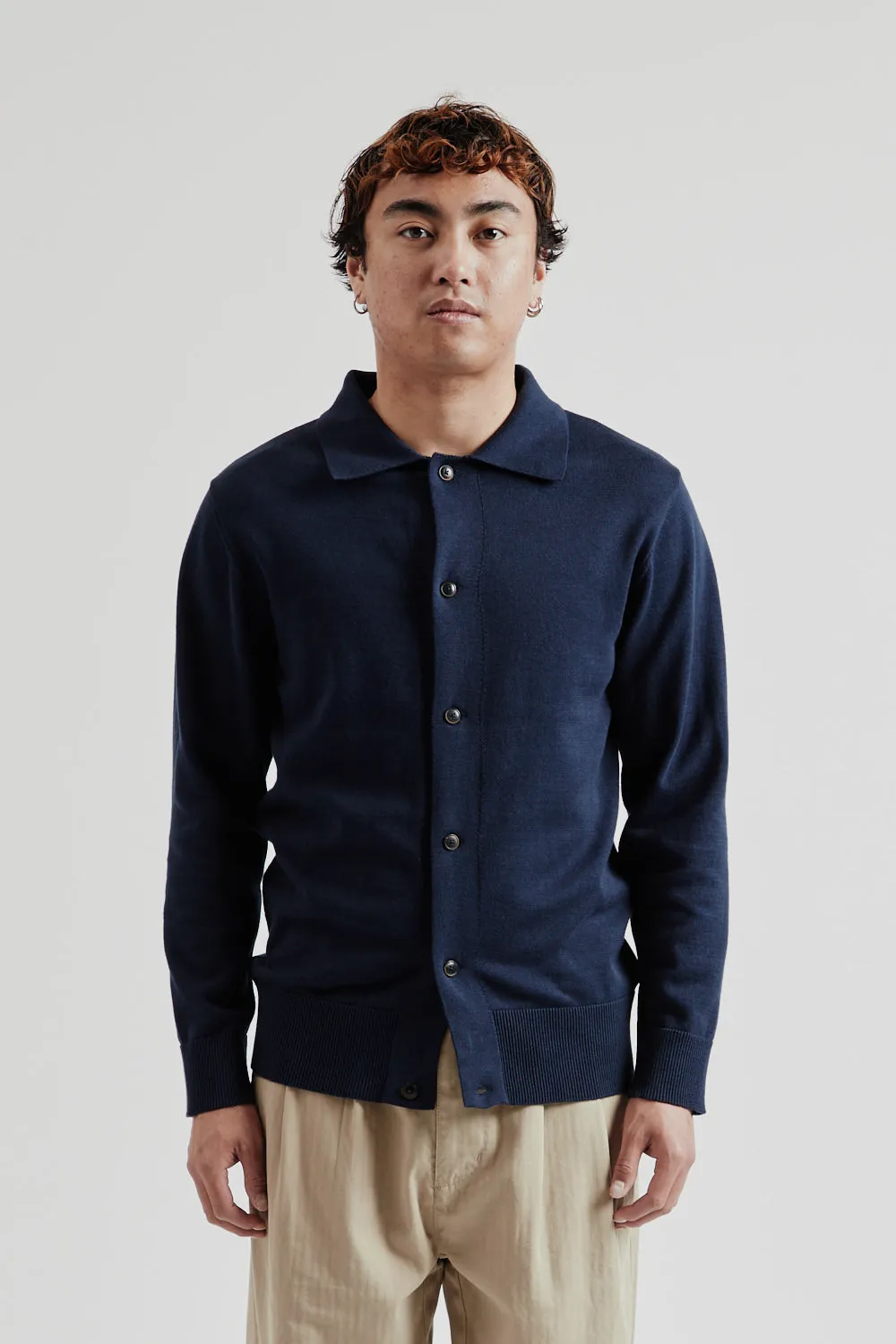 Harry Cardigan - Navy sold by Wallace Mercantile