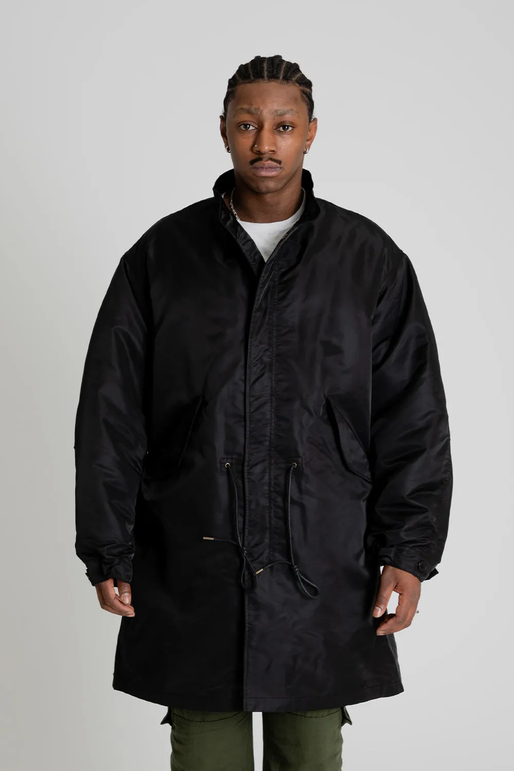 Heavy Nylon M65 Fishtail Parka - Black sold by Wallace Mercantile