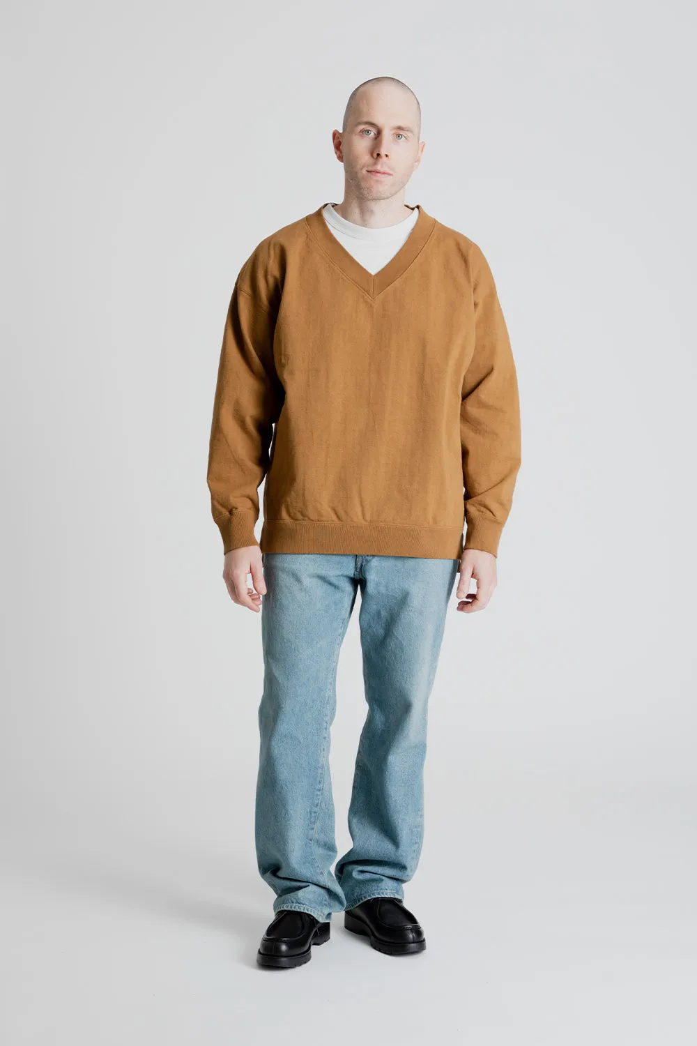 Dotsume V Neck - Honey Brown sold by Wallace Mercantile product image thumbnail 2