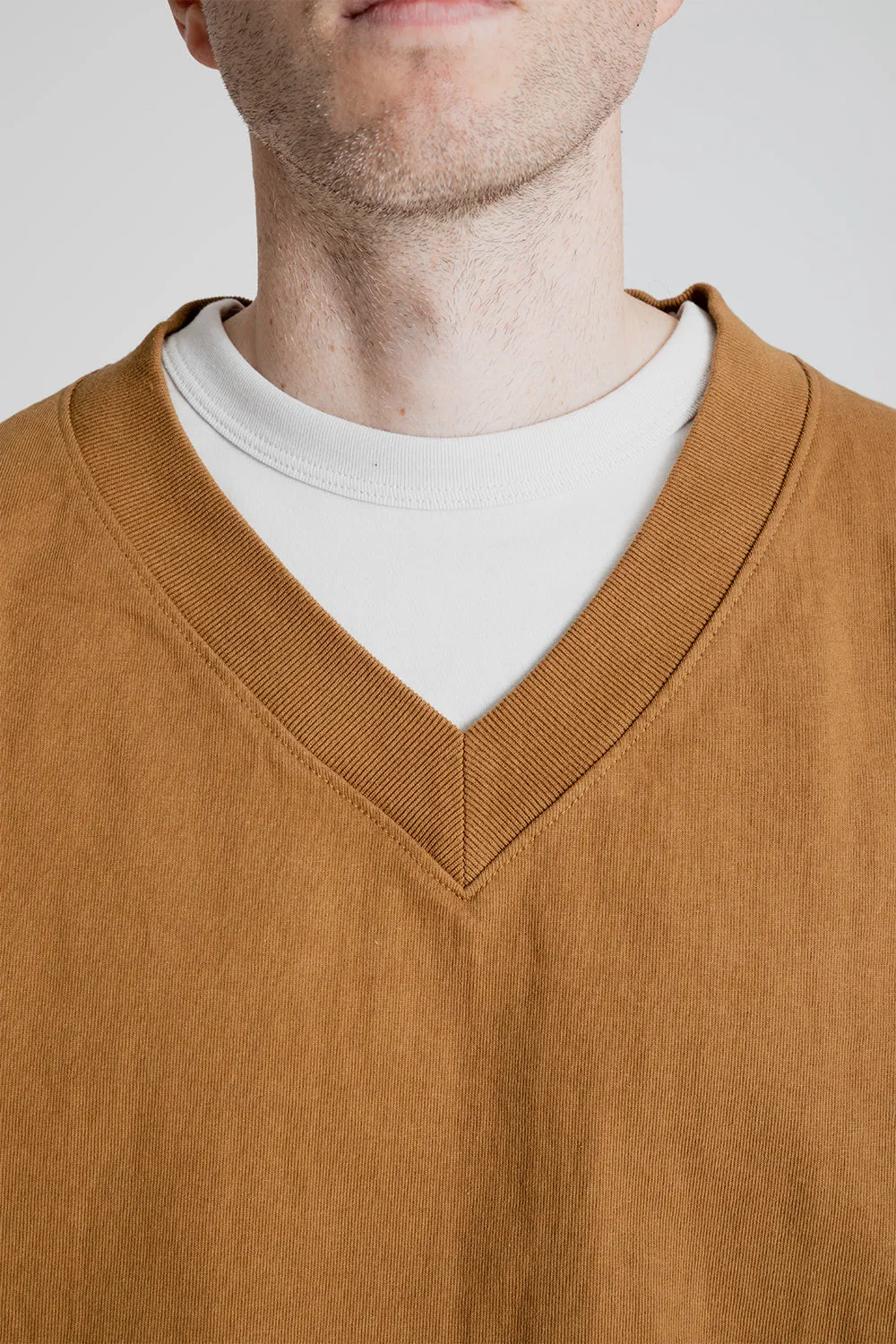 Dotsume V Neck - Honey Brown sold by Wallace Mercantile product image thumbnail 5